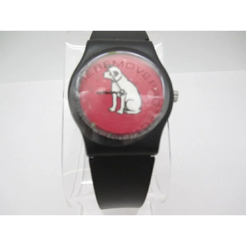 Vtg Women RCA Dog Quartz WR Analog 32mm Dial Round Watch (G691) 